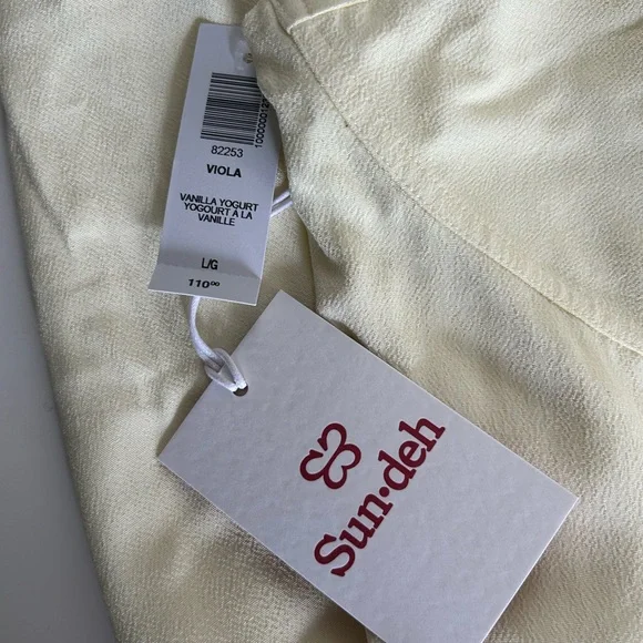 NWT Butter Yellow Aritzia Viola Midi Dress - Picture 5 of 6